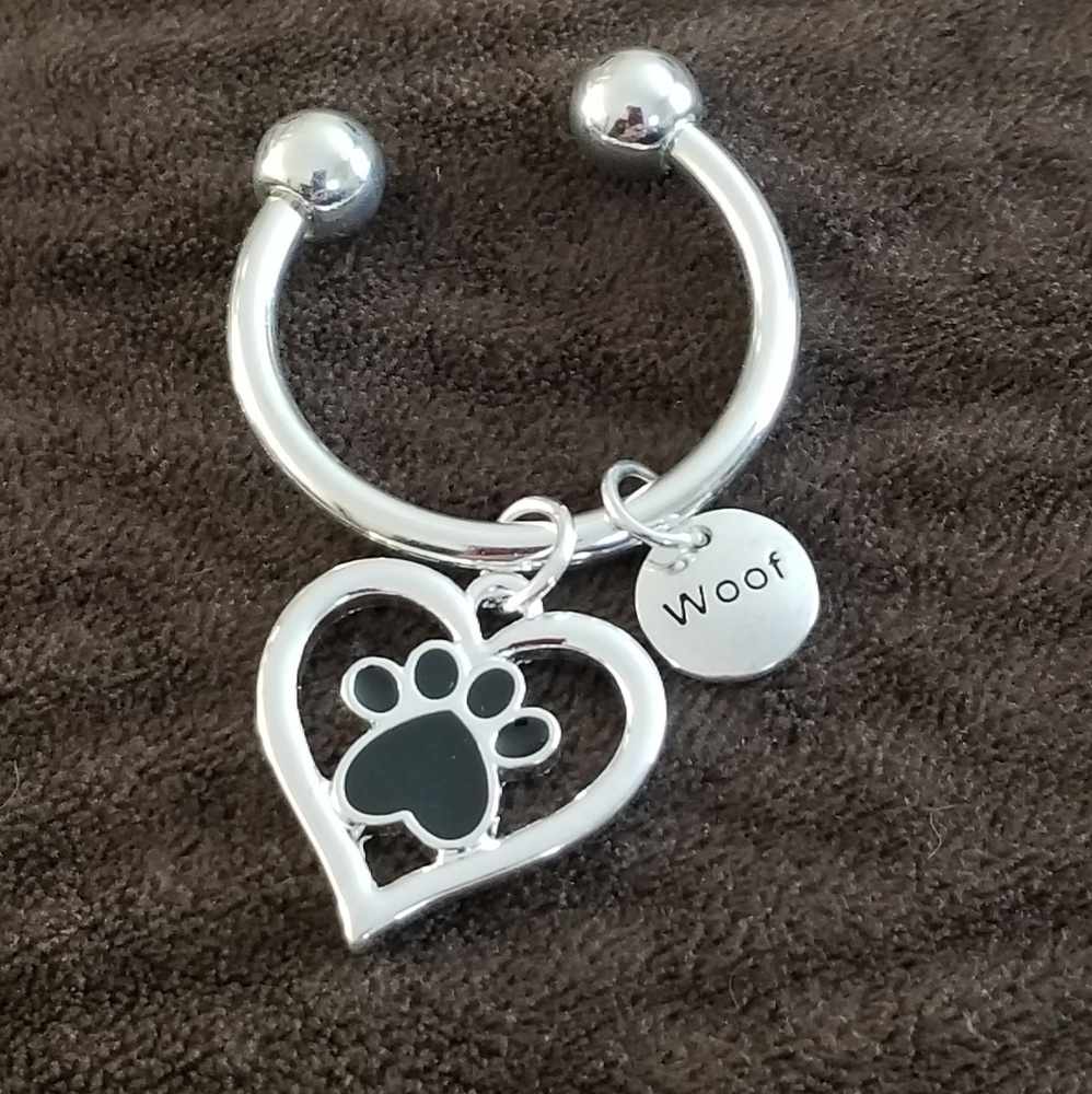 Paw Print Keychain